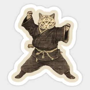 Edo cat Sticker